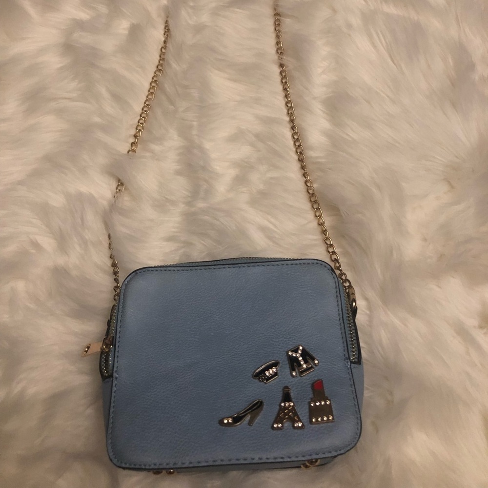 Blue color family purse